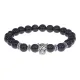 Браслет-амулет Леопард с синт. камнем Синий авантюрин 8мм BSH-07-02S