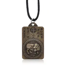 Амулет на шнурке Восточный Гороскоп – Год Быка AD-AM-094