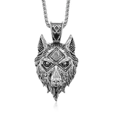 Амулет Волк на цепочке, 5х3см AC252