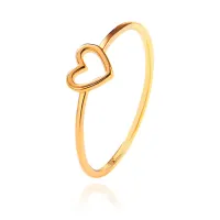 Кольцо Сердце, цвет золотой, размер 7 KL556-07