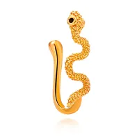 Серьга-кафф для носа Змея, цвет золотой SE296-01