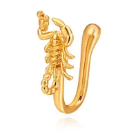 Серьга-кафф для носа Скорпион, цвет золотой SE299