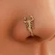 Серьга-кафф для носа Скорпион, цвет золотой SE299