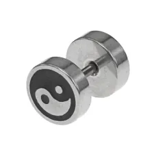 Серьга Инь-Ян, d.7мм SE301