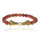 Браслет-амулет Дракон с синт. камнем Коричневый авантюрин 8мм BSH-08-01G
