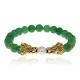 Браслет-амулет Дракон с нат.камнем Нефрит 8мм BSH-08-13G