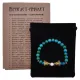 Браслет-амулет Дракон с синт. камнем Хризоколла 8мм BSH-08-21G