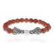 Браслет-амулет Драконы с синт. камнем Коричневый авантюрин 8 мм BSH-08-01S