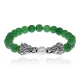 Браслет-амулет Драконы с нат. камнем Нефрит 8мм BSH-08-13S