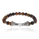 Браслет-амулет Драконы с нат. камнем Тигровый глаз 8мм BSH-08-19S