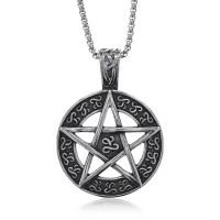 Амулет Пентаграмма на цепочке, d.3,5см ACN003