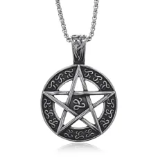 Амулет Пентаграмма на цепочке, d.3,5см ACN003