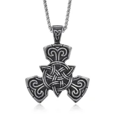 Амулет Трикветр на цепочке, 4х4см ACN006