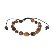 Плетеный браслет Тигровый глаз, 5мм BS814-01