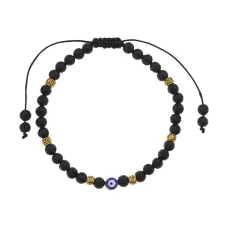 Плетеный браслет от сглаза Лава, 3мм BS815