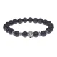 Браслет-амулет Лев с синт. камнем Синий авантюрин 8 мм BSH-09-02S
