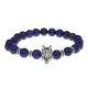 Браслет-амулет Волк с нат. камнем Лазурит 8мм BSH-10-10S