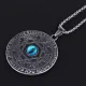 Амулет Глаз и Звезда Давида на цепочке, d.4см ACN015