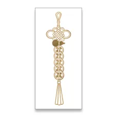 Наклейка Подвеска Фэншуй, 11х3см NK064-02