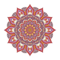 Термонаклейка Лотос, d.8см, цвет красный NKT002