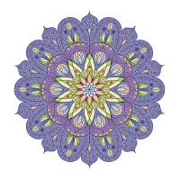 Термонаклейка Лотос, d.8см, цвет фиолетовый NKT003