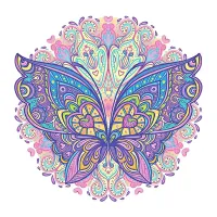 Термонаклейка Бабочка, 5х8см NKT004