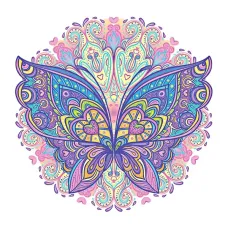 Термонаклейка Бабочка, 5х8см NKT004