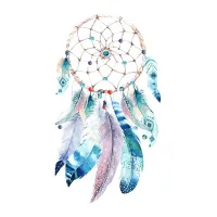 Термонаклейка Ловец снов, 7х4см NKT005