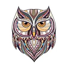 Термонаклейка Сова, 7х5,5см NKT008