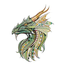 Термонаклейка Дракон, 10,5х6,5см NKT011