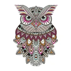 Термонаклейка Сова, 6х4,5см NKT014