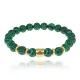 Браслет Знаки Зодиака - Весы с синт.камнем Малахит 8мм BSZ02-07