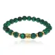 Браслет Знаки Зодиака - Козерог с синт.камнем Малахит 8мм BSZ02-10
