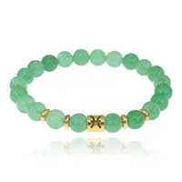 Браслет Знаки Зодиака - Рыбы с нат.камнем Нефрит 8мм BSZ02-12
