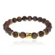 Браслет Знаки Зодиака - Стрелец с нат. камнем Тигровый глаз 8мм BSZ02-21