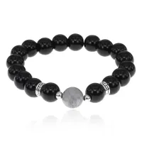 Браслет, стекло, 10мм BJBS-417