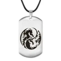 Жетон на шнурке Драконы Инь-Ян ACZ-459