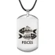 Жетон на шнурке Знаки Зодиака Рыбы ACZ-517