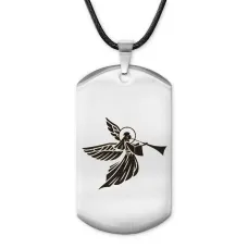 Жетон на шнурке Ангел с трубой ACZ-530