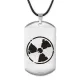 Жетон на шнурке Знак радиации ACZ-532