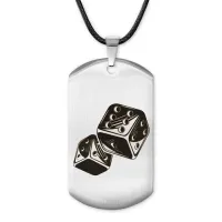 Жетон на шнурке Игральные кости ACZ-534