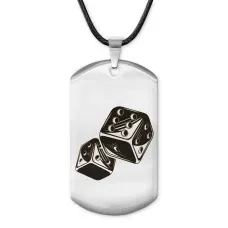 Жетон на шнурке Игральные кости ACZ-534