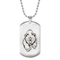 Жетон на цепочке Медведь ACZ2-425