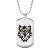 Жетон на цепочке Волк ACZ2-428