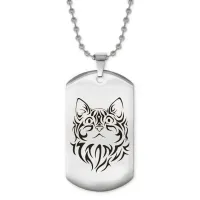 Жетон на цепочке Кот ACZ2-433