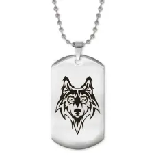 Жетон на цепочке Волк ACZ2-436