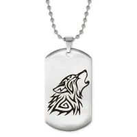 Жетон на цепочке Вой волка ACZ2-440