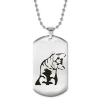 Жетон на цепочке Кошка ACZ2-445