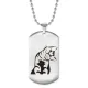 Жетон на цепочке Кошка ACZ2-445