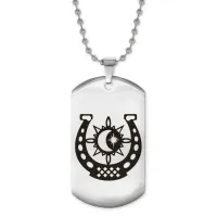 Жетон на цепочке Подкова Солнце и Луна ACZ2-449